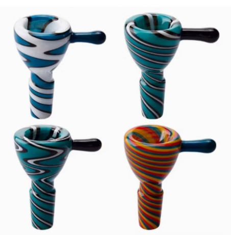Accesorios de cazoleta cónica de vidrio para pipa de fumar personalizada